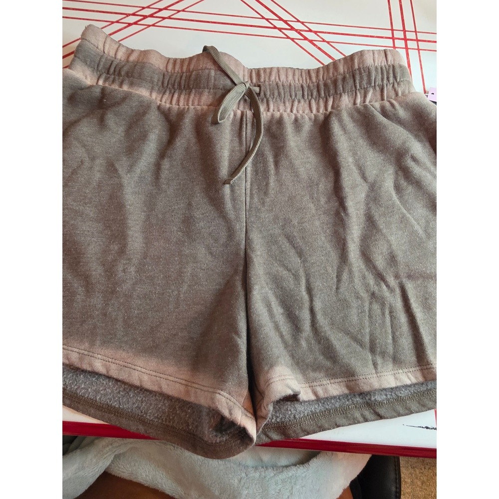Wild Fable Womens Brown Mineral Wash Fleece Lounge Shorts Size L NWT